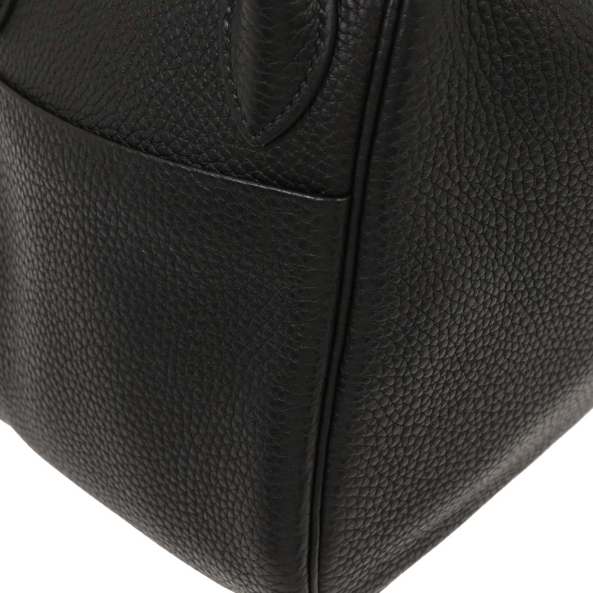Hermes Black Taurillon Clemence Lindy 26 Shoulder Bag