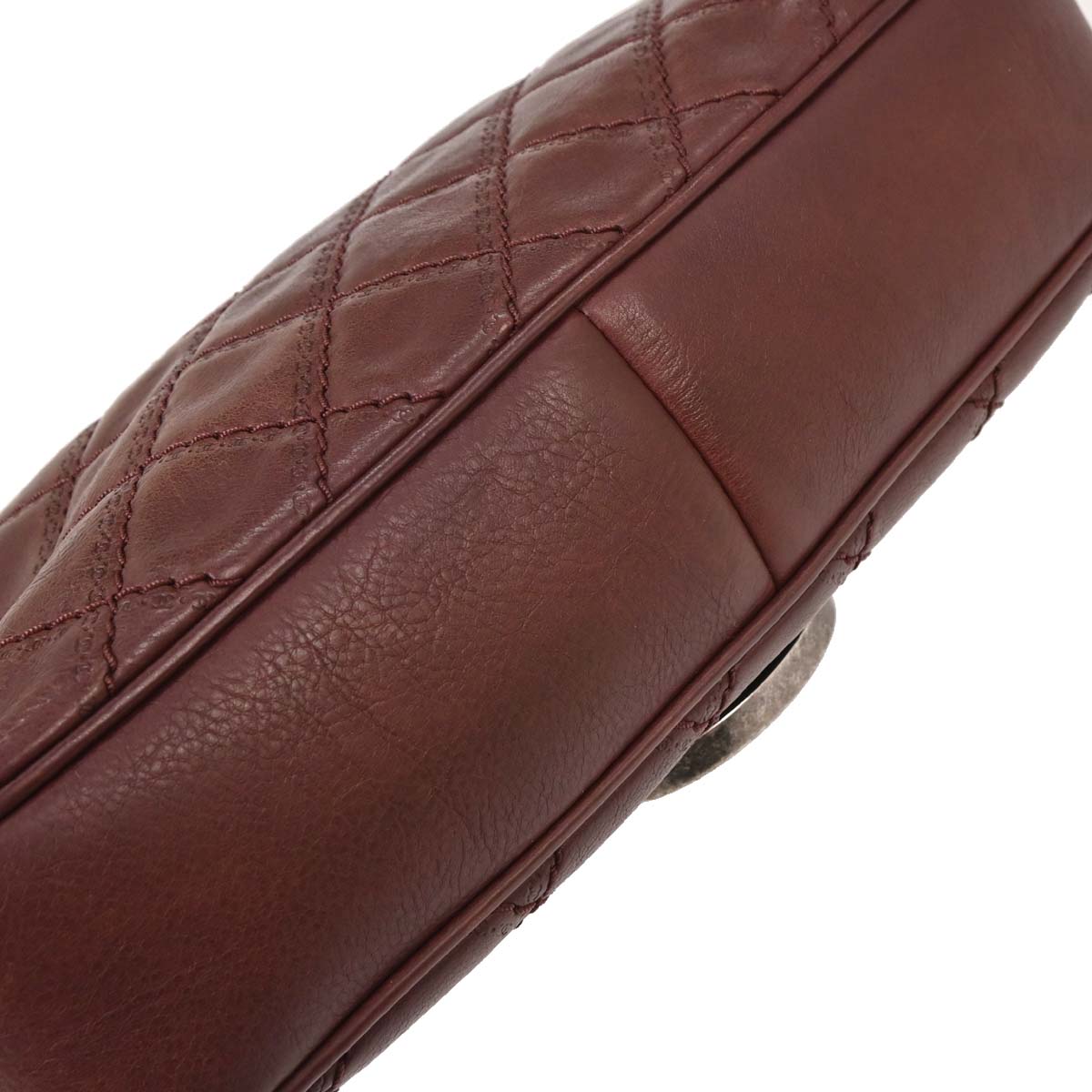 Chanel Bordeaux Calfskin Paris-Edinburgh Coco Sporran Flap Bag