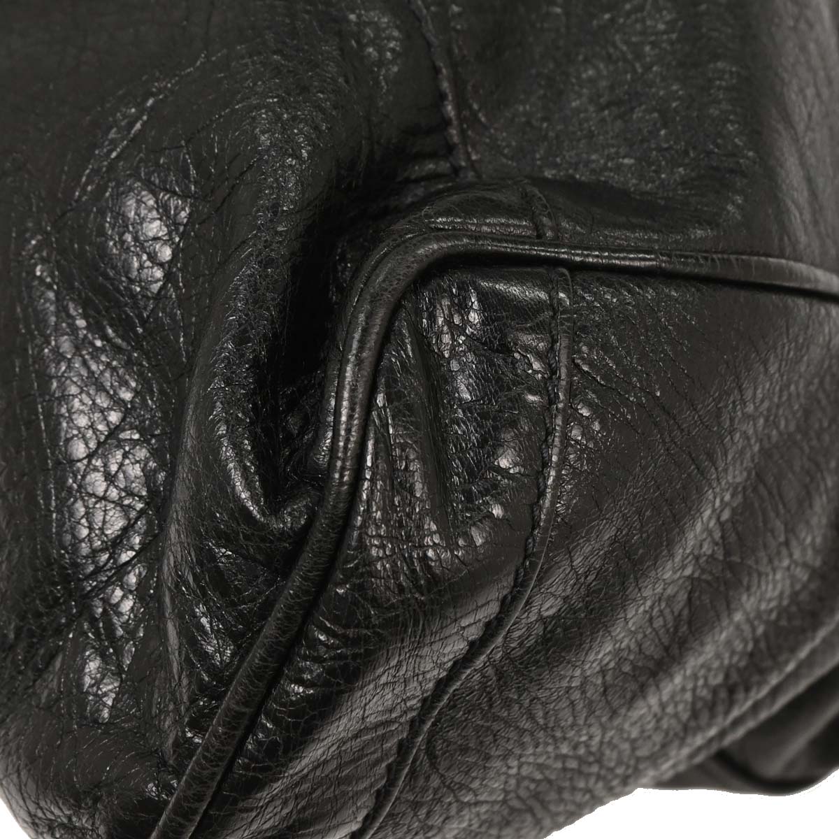 Balenciaga Black Hexagon Handbag