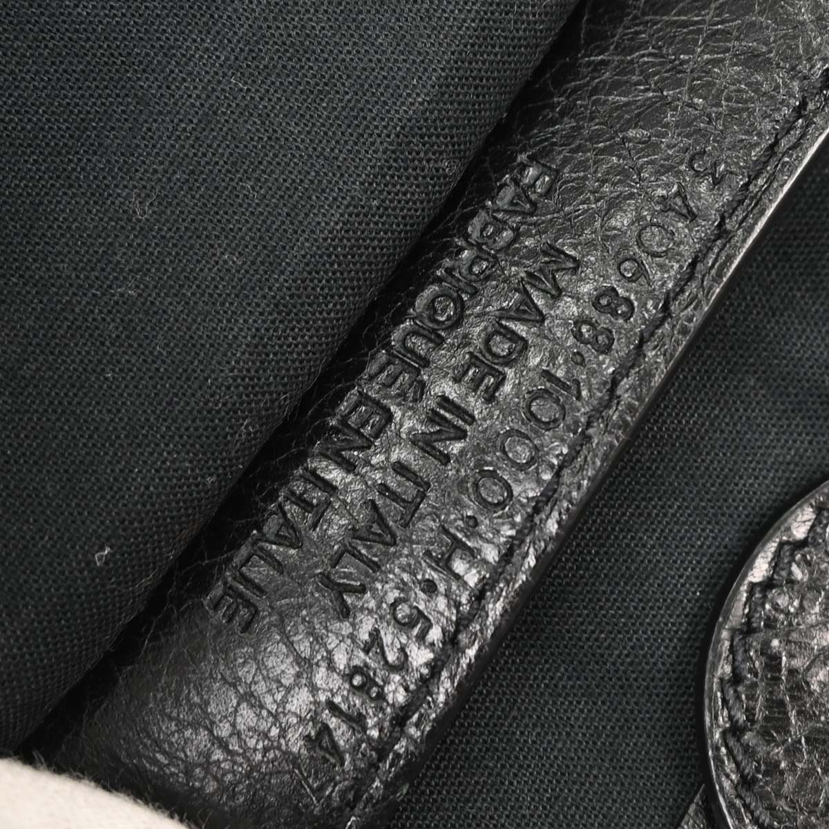 Balenciaga Black Hexagon Handbag