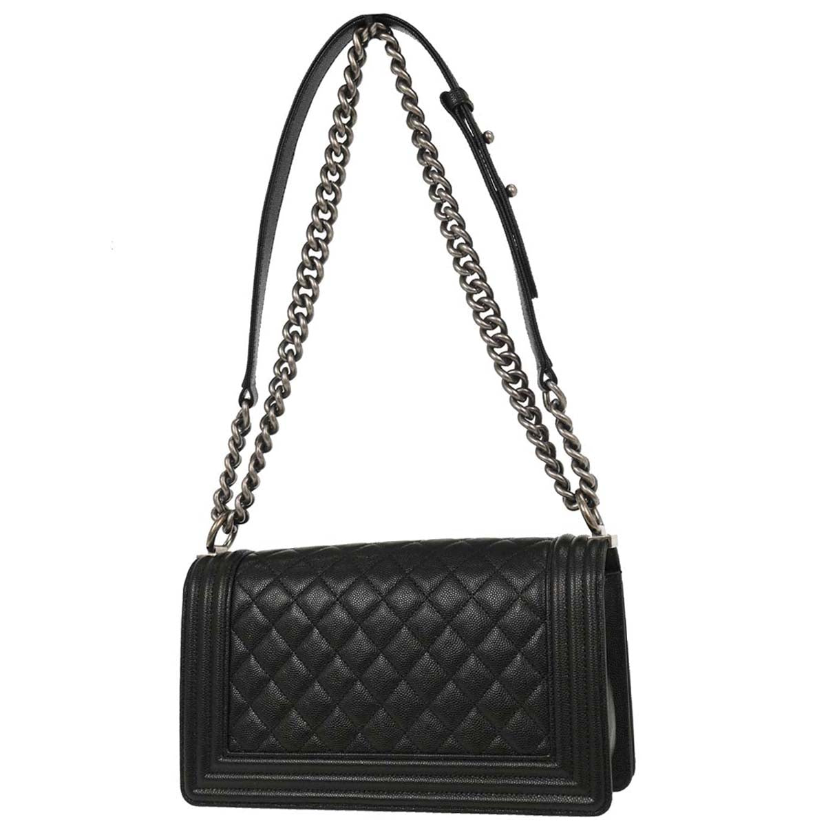 Boy Chanel 2019 Black Caviar Medium Shoulder Bag
