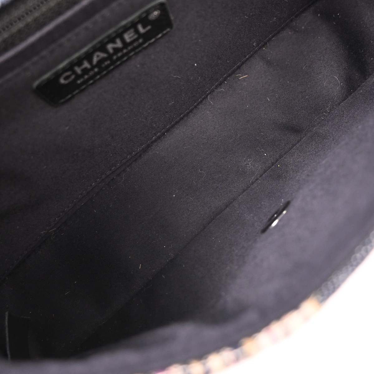 Chanel 2012 Multicolor Patchwork Single Flap Shoulder Bag