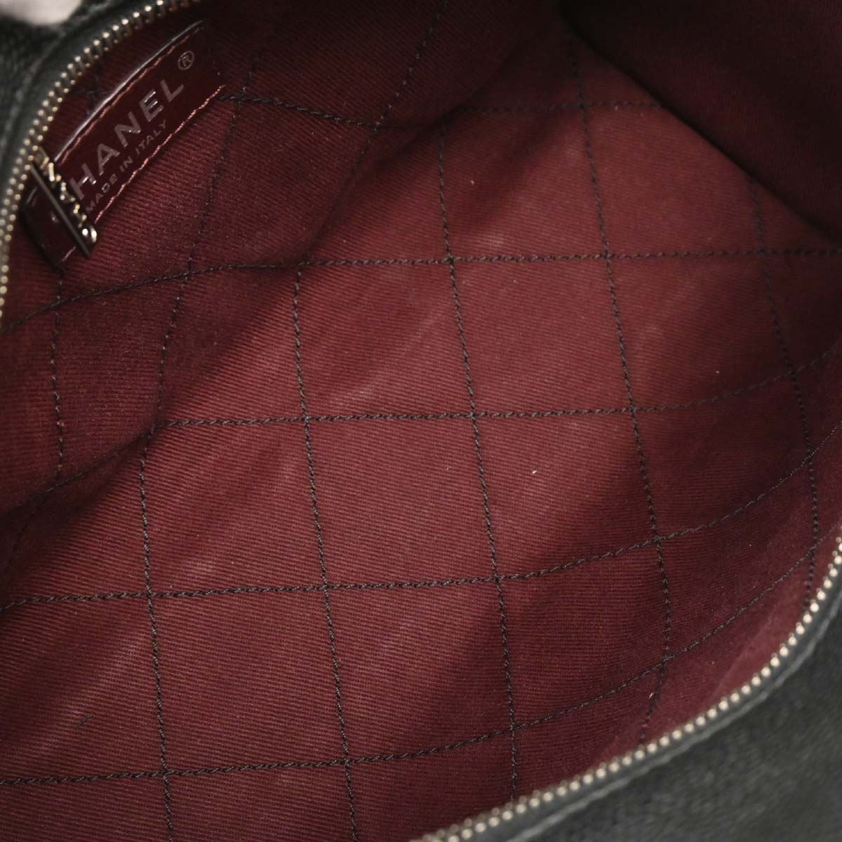 Chanel Black Caviar Bowling Bag