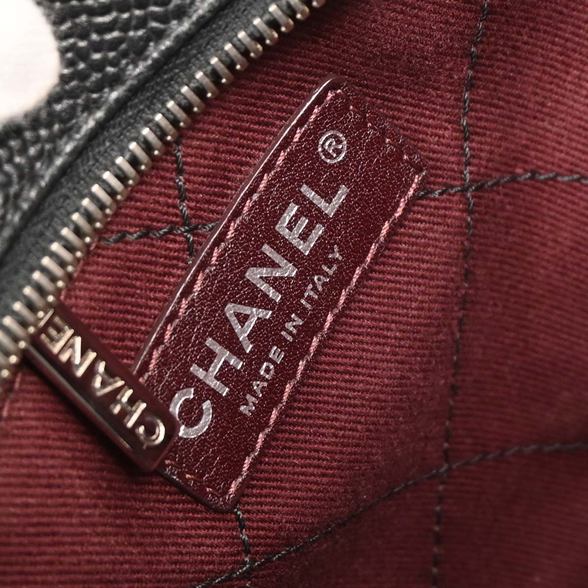 Chanel Black Caviar Bowling Bag