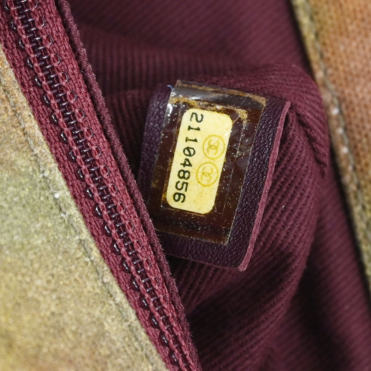 Chanel Khaki Canvas Graffiti On The Pavements Shoulder Bag