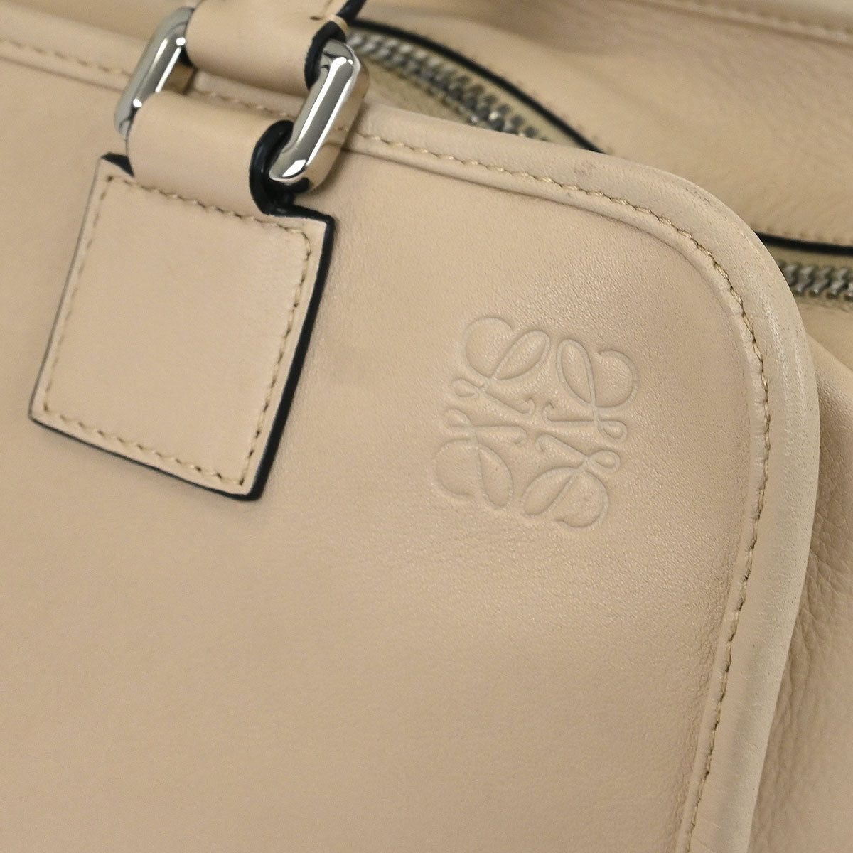 Loewe Beige Leather Amazona 28 2way Shoulder Handbag