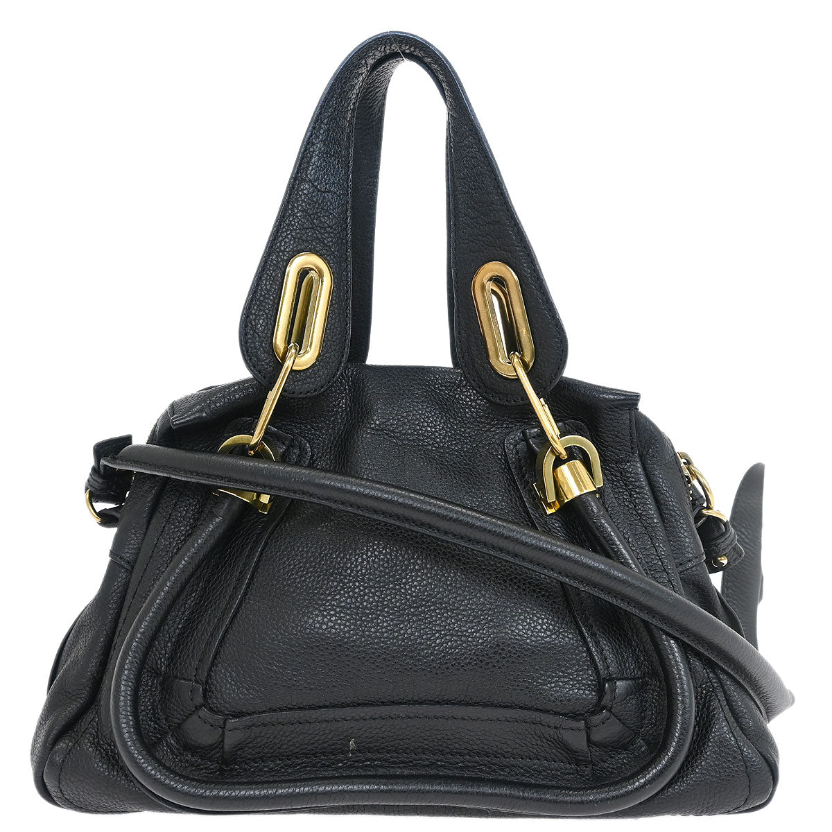 Chloe Black Paraty 2way Shoulder Handbag