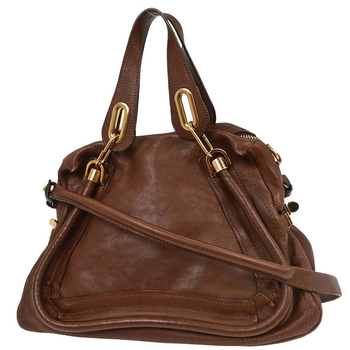 Chloe Brown Paraty 2way Shoulder Handbag
