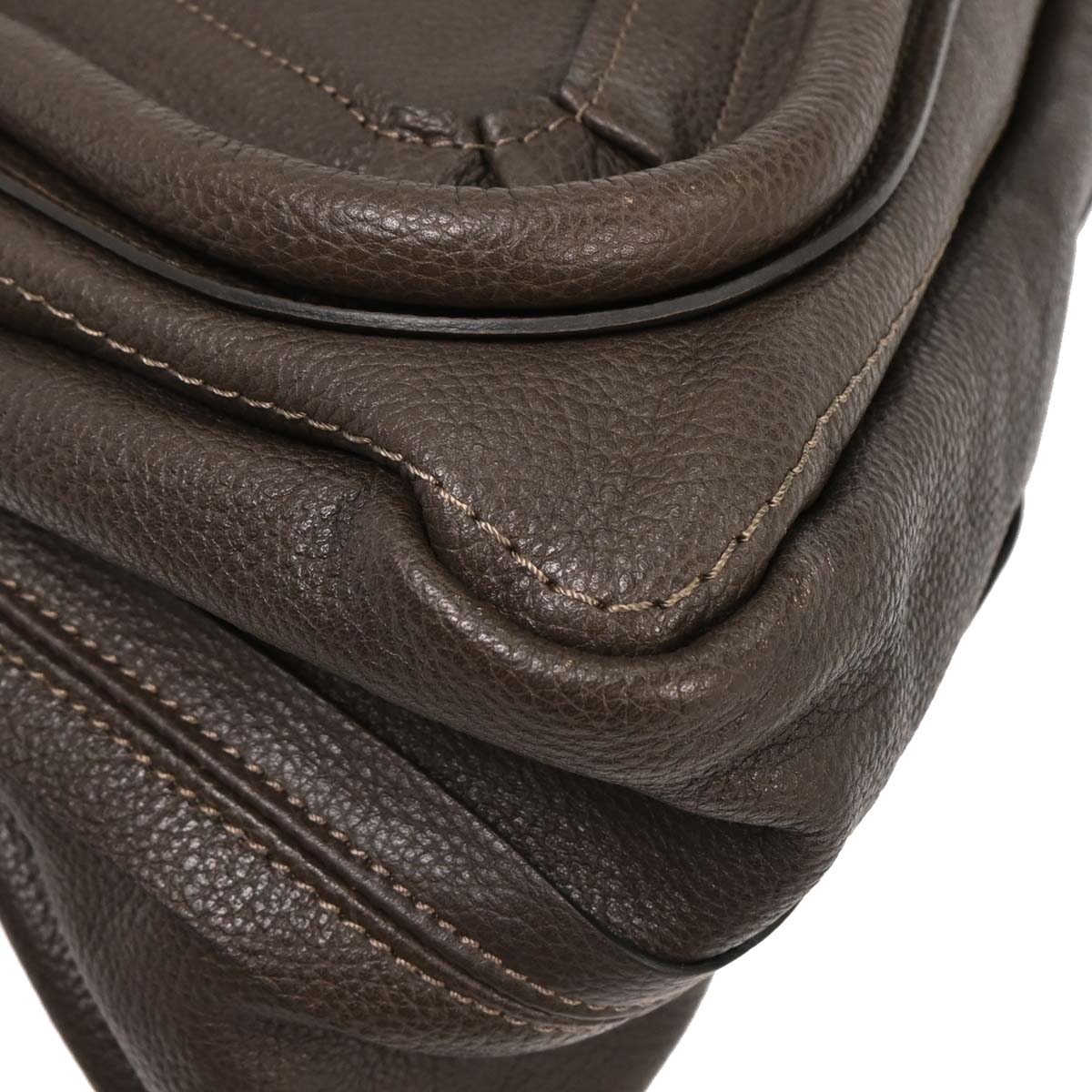 Chloe Dark Brown Paraty 2way Shoulder Handbag