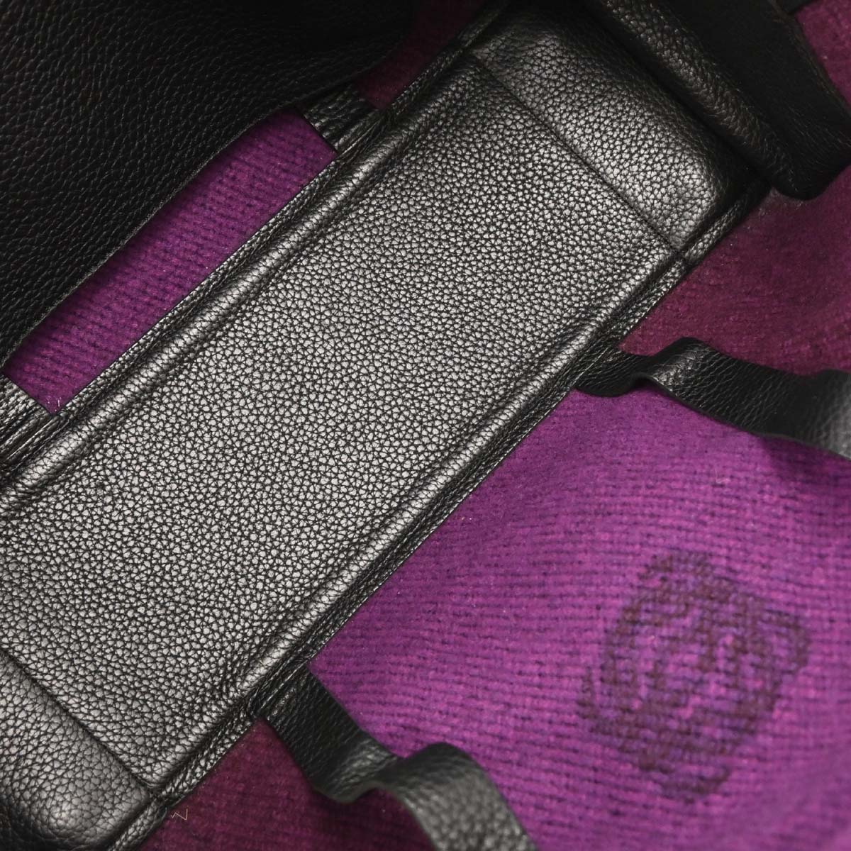 Loewe Purple Black Wool Amazona 36 Handbag