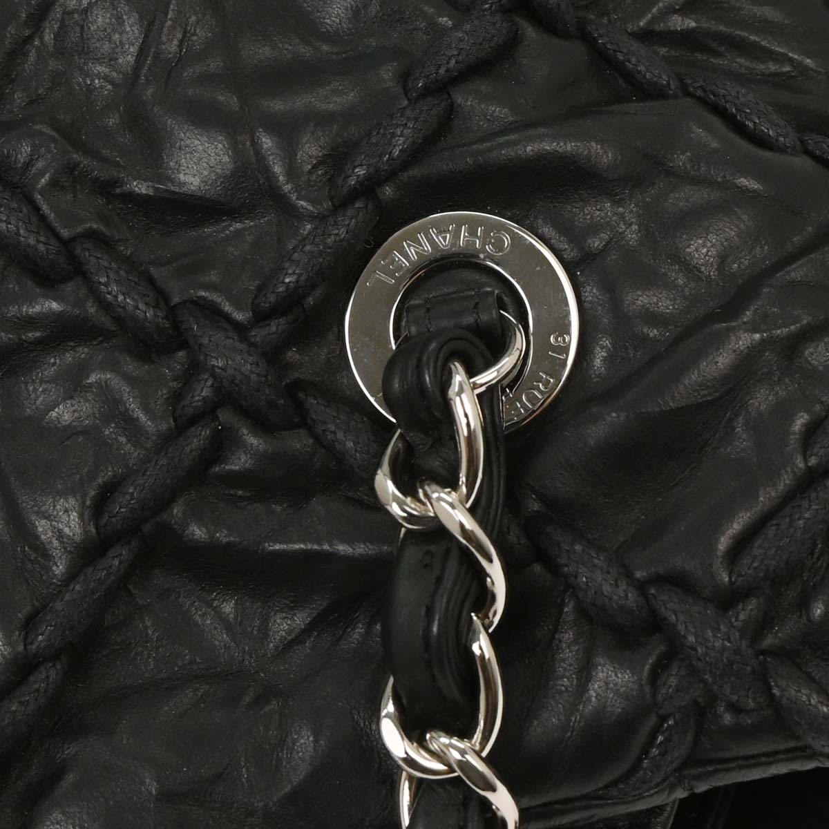 Chanel 2011 Black Calfskin Ultra Stitch Tote Bag
