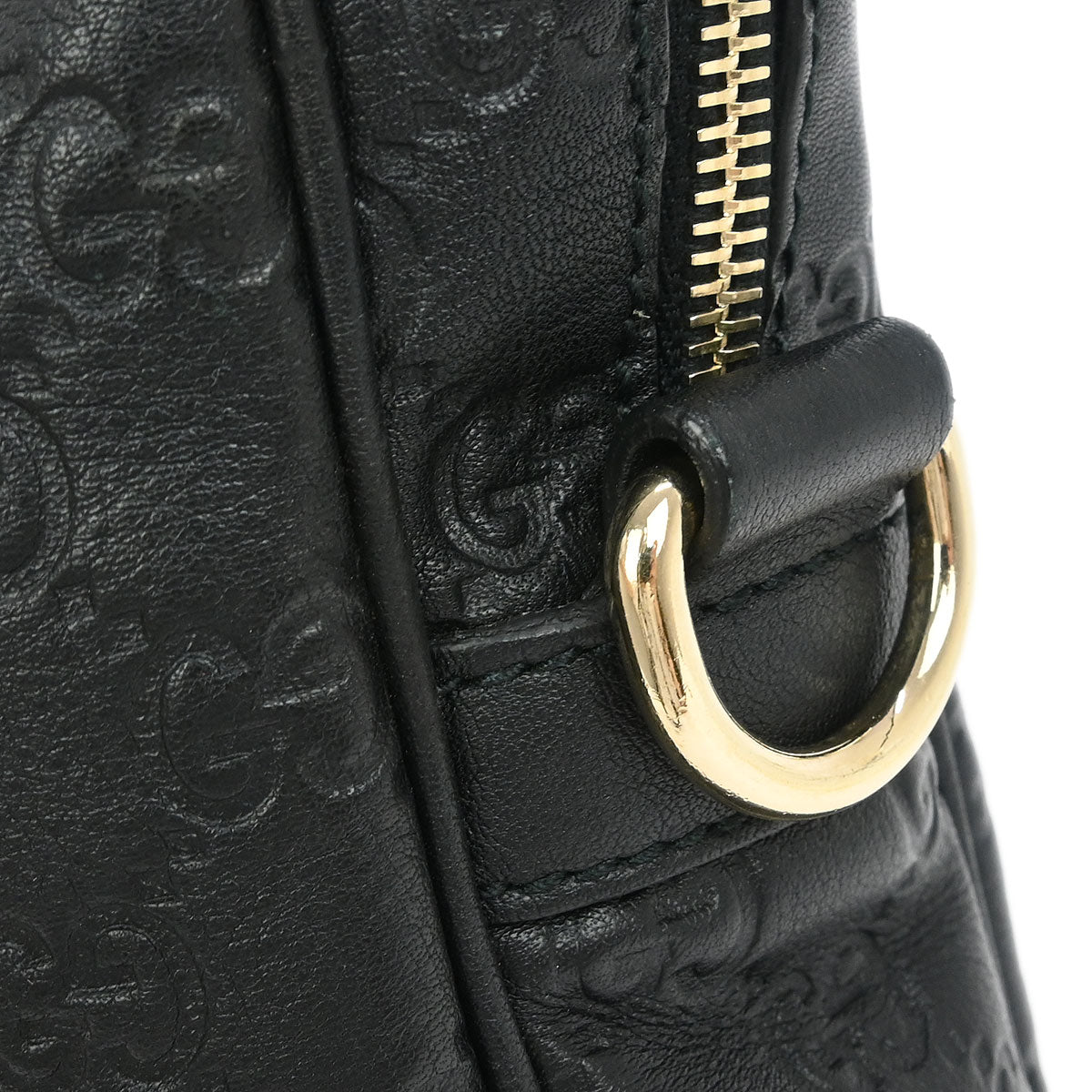 Gucci Black Guccissima GG Imprime Briefcase Handbag