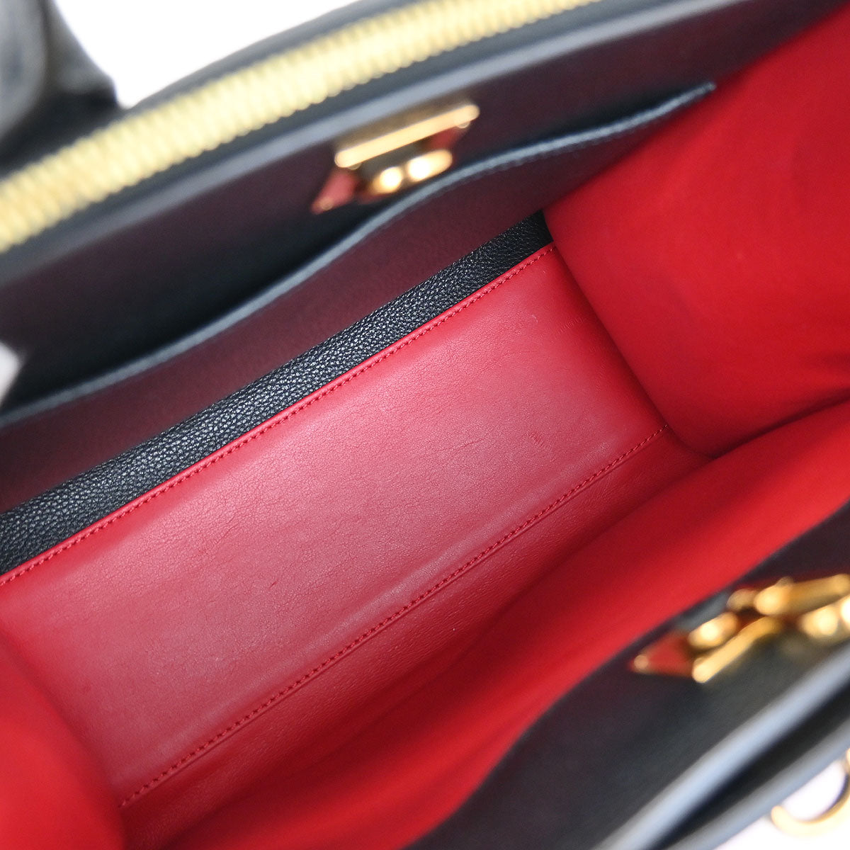 Louis Vuitton Red Black City Steamer PM 2way Handbag M54868
