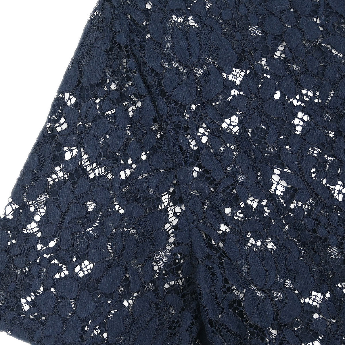 Prada 2015 Short Sleeve Lace Top Navy #42