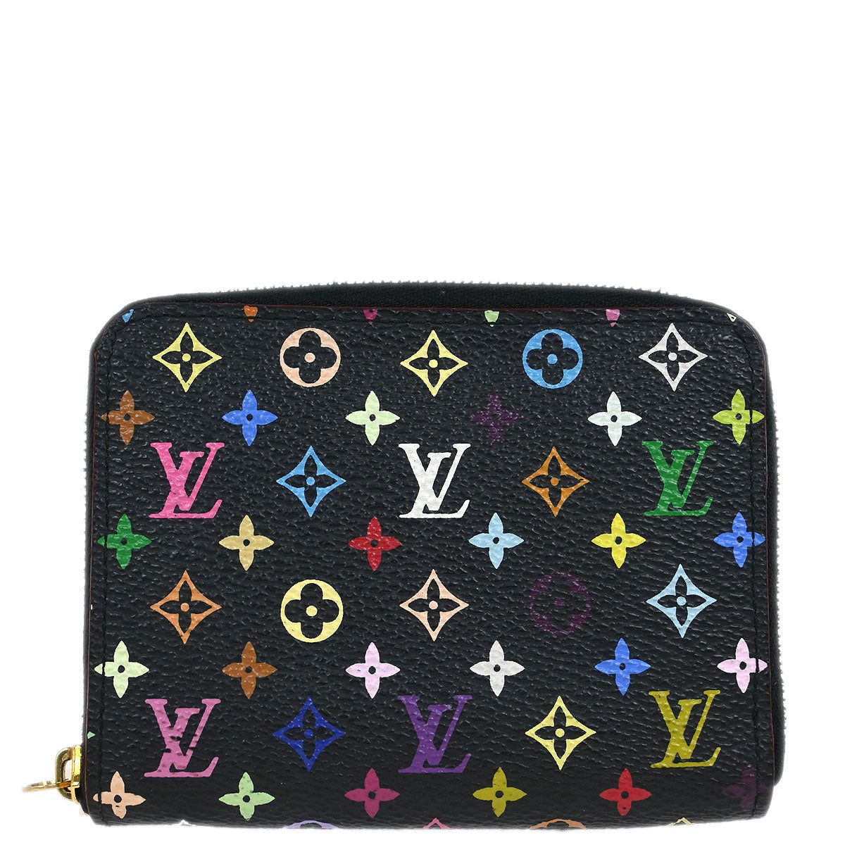 Louis Vuitton Black Multicolor Zippy Coin Purse Wallet M60268