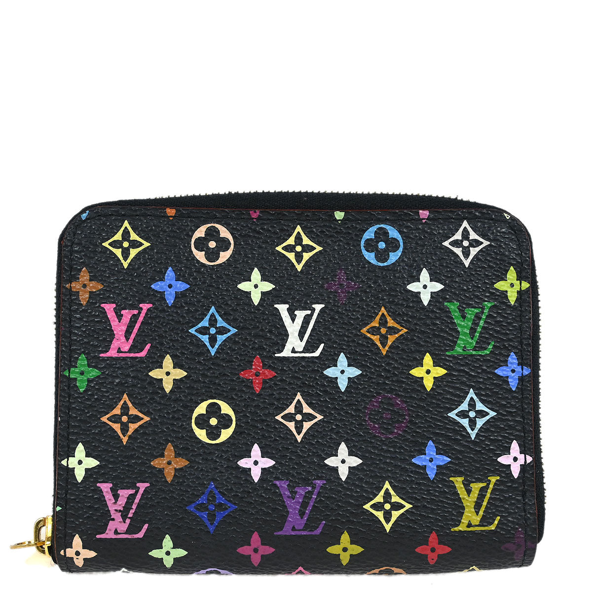 Louis Vuitton Black Multicolor Zippy Coin Purse Wallet M60268