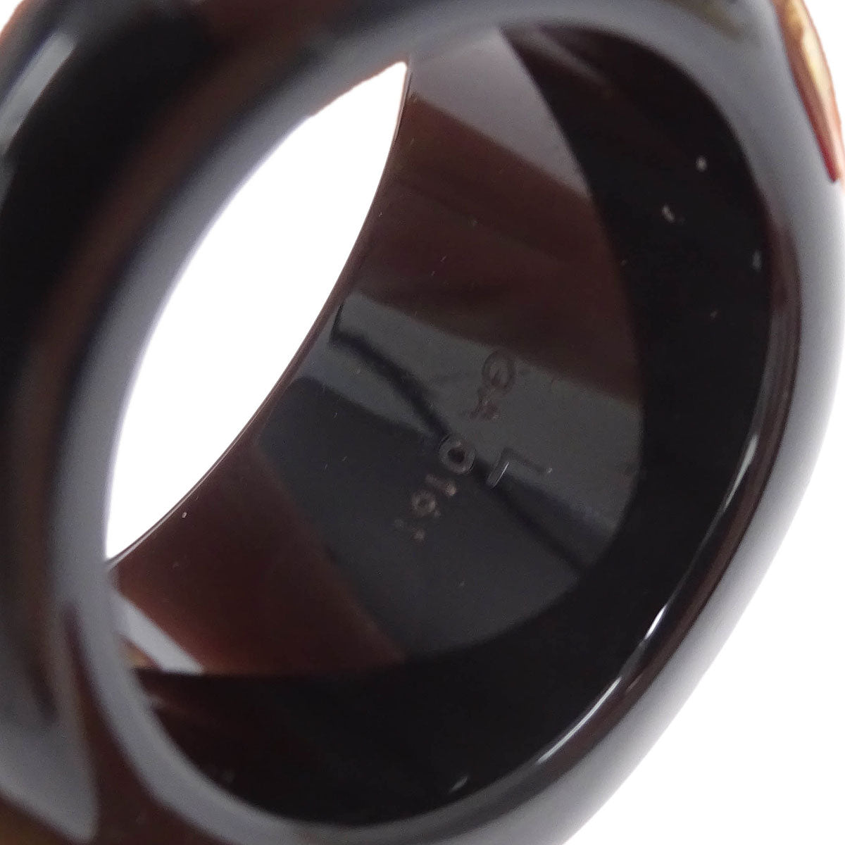 Louis Vuitton Black Berg Inclusion Ring M65308 #L #56