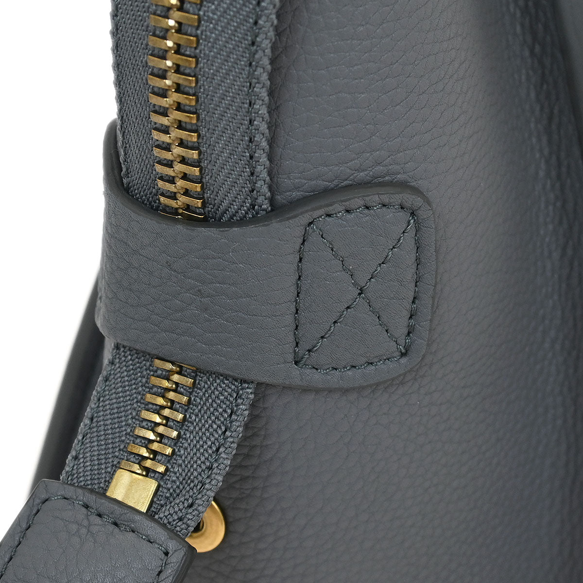 Celine Gray Leather Micro Luggage Tote Bag