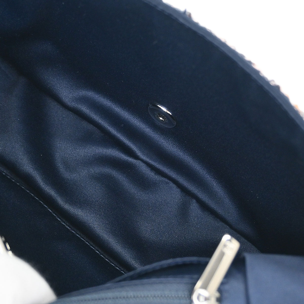 Chanel 2018-2019 Navy Sequins Shoulder Bag