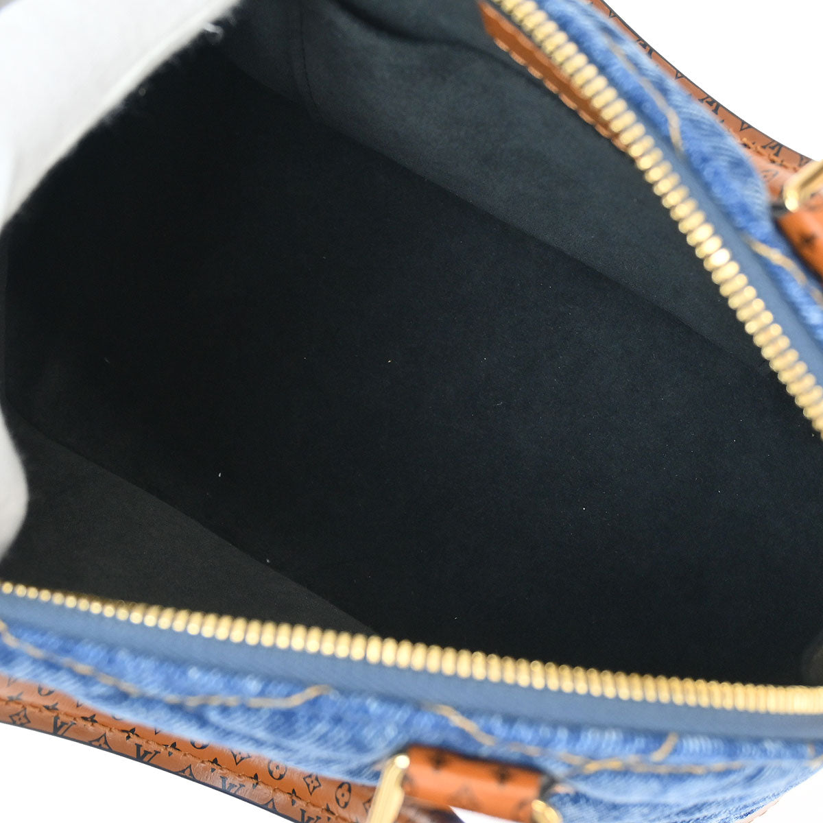 Louis Vuitton Denim Malletage Alma BB 2way Shoulder Handbag M55048