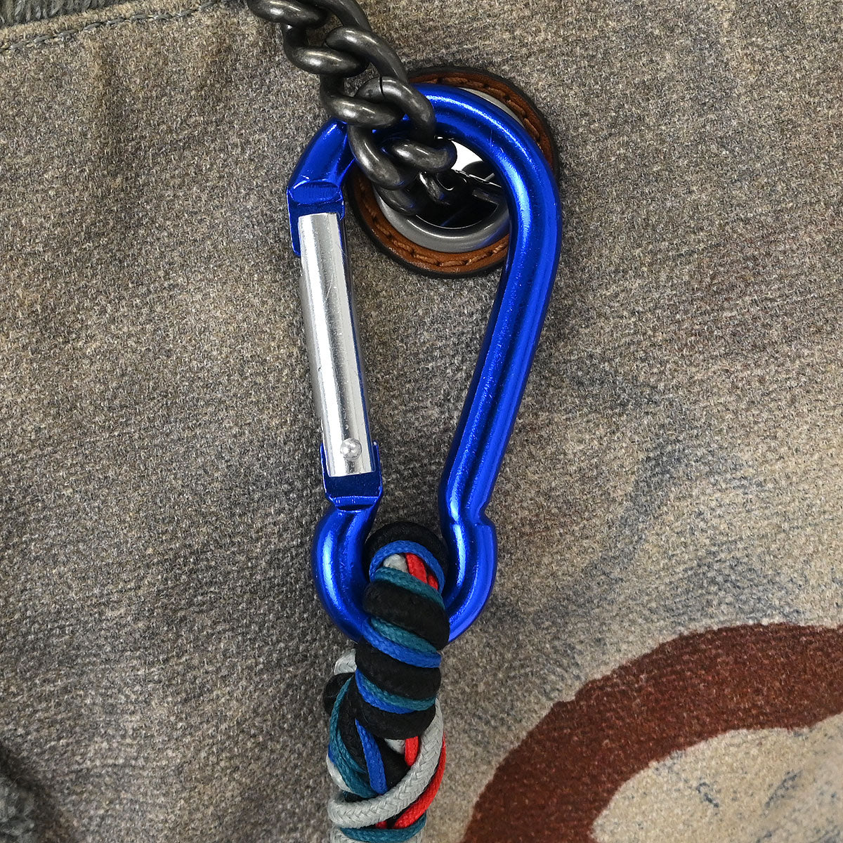 Chanel 2014 Gray Canvas Bricolage Graffiti Tote Handbag