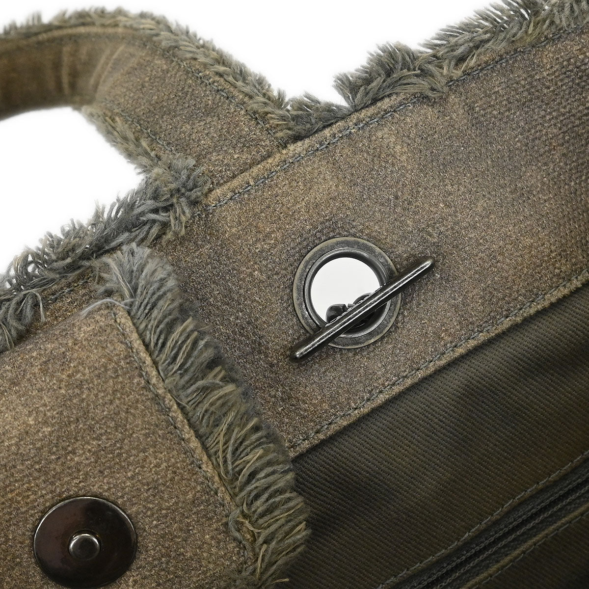 Chanel 2014 Gray Canvas Bricolage Graffiti Tote Handbag