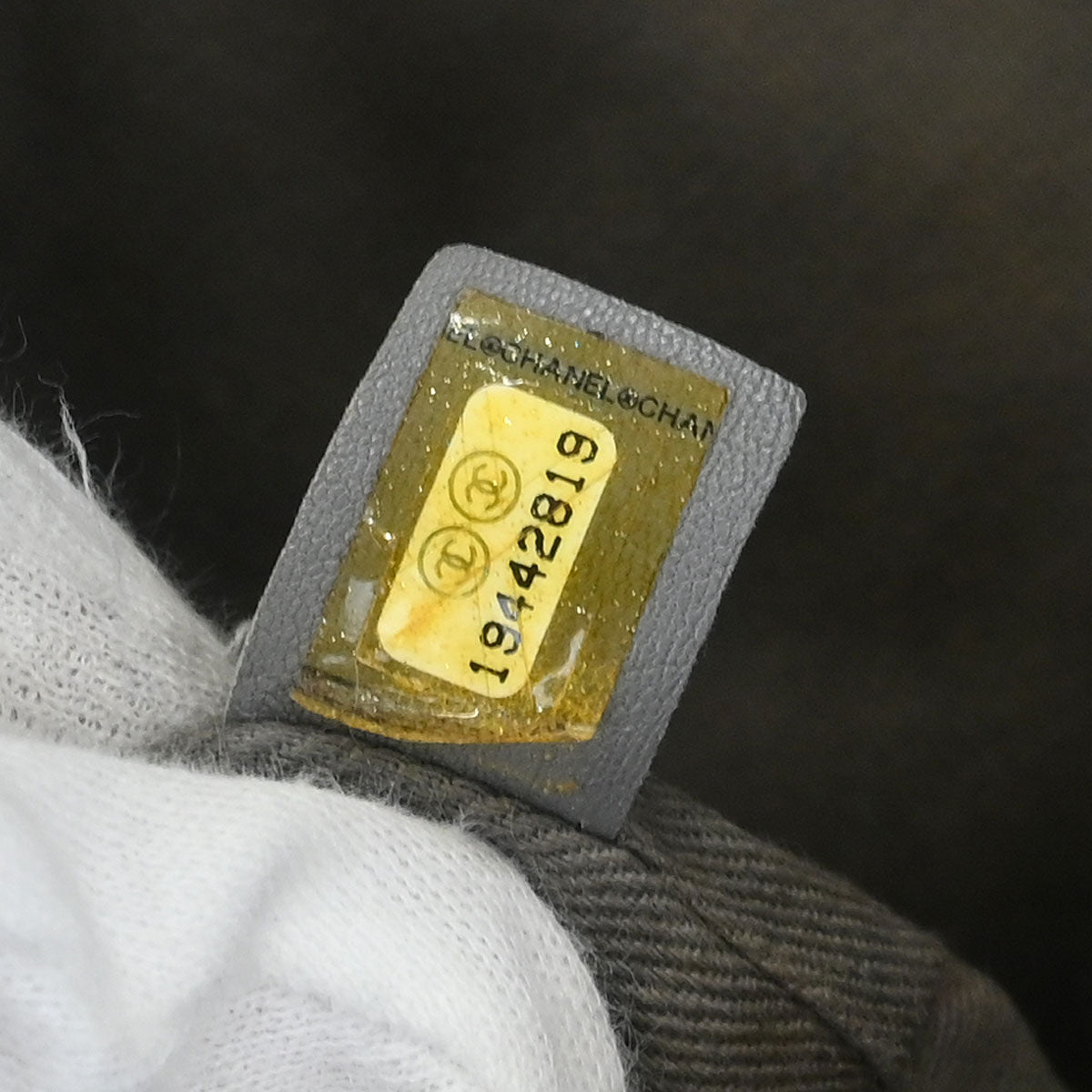 Chanel 2014 Gray Canvas Bricolage Graffiti Tote Handbag