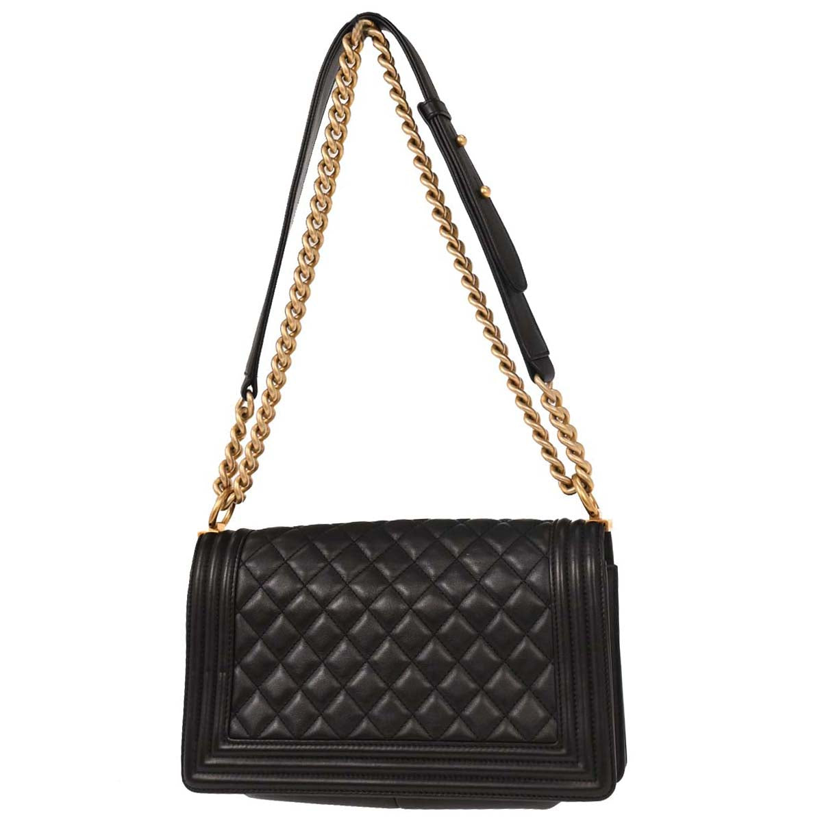 Boy Chanel 2017 Black Lambskin Medium Shoulder Bag