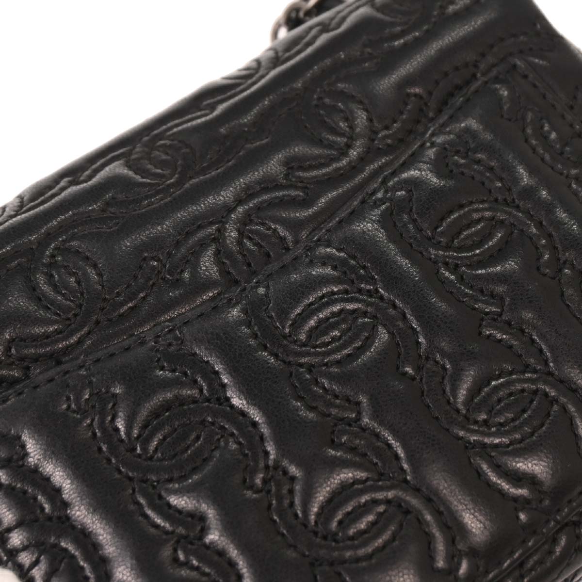 Chanel 2016-2017 Black Lambskin Mini Classic Square Flap Bag 17