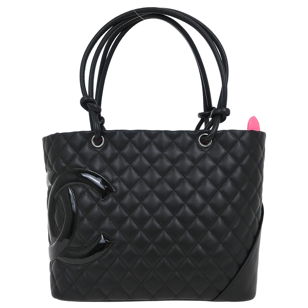 Chanel 2011 Black Calfskin Cambon Ligne Tote Handbag