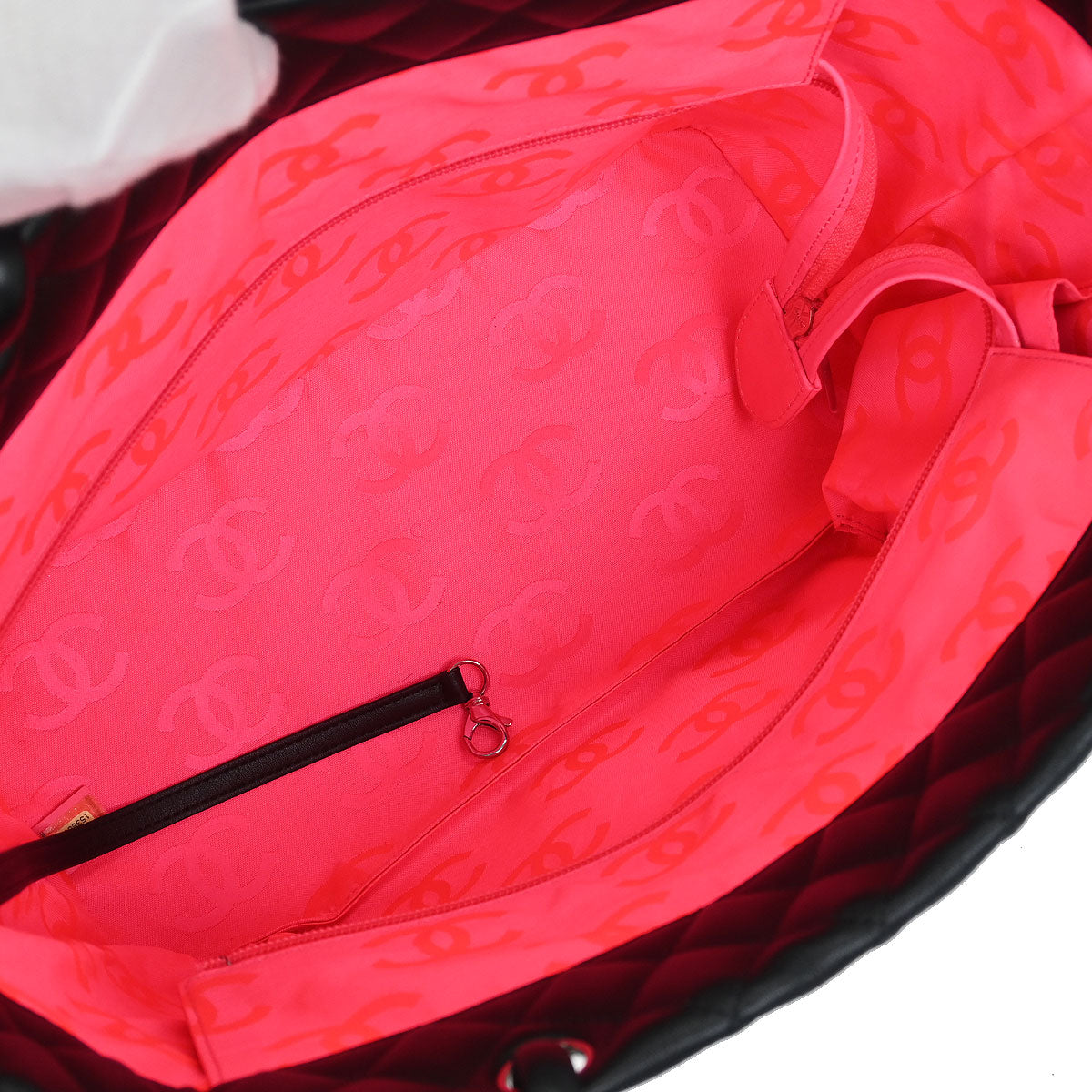 Chanel 2011 Black Calfskin Cambon Ligne Tote Handbag