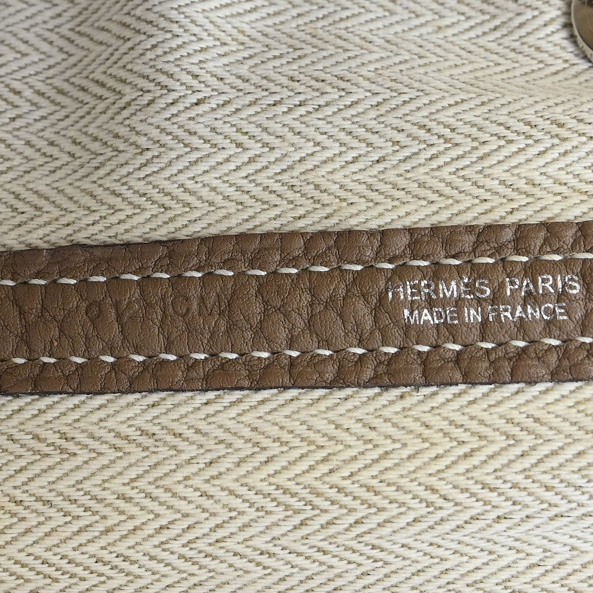 Hermes Etoupe Negonda Garden Party 30 TPM Tote Bag
