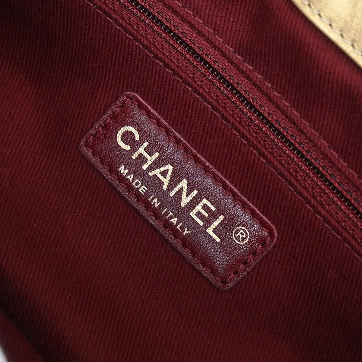 Chanel 2012 Gold Calfskin Pondicherry Flap 2way Shoulder Handbag