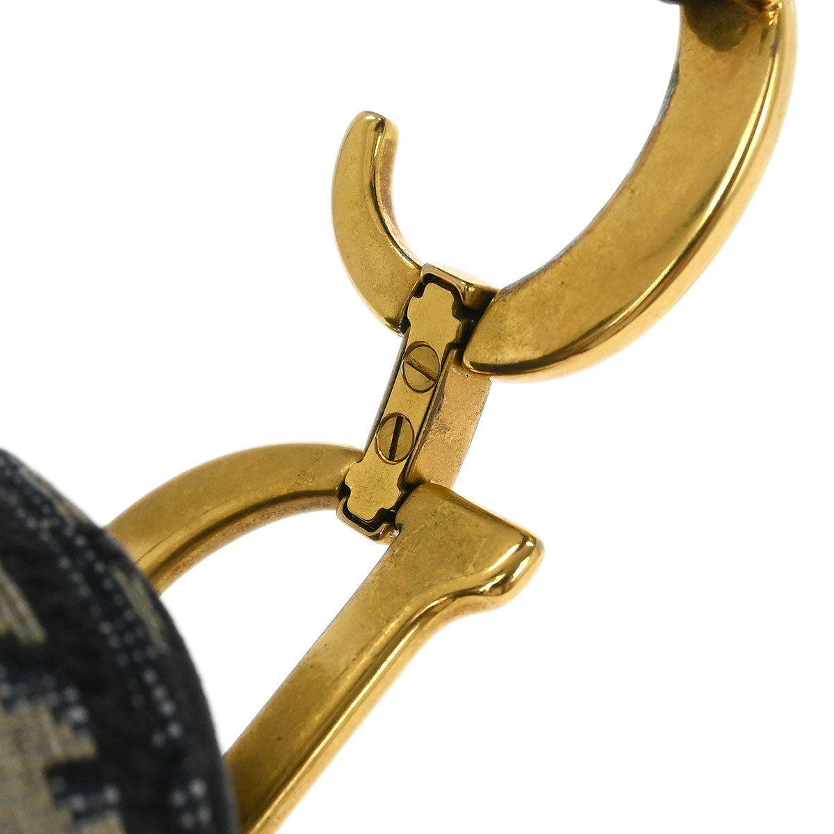 Christian Dior Navy Oblique Trotter Saddle Handbag