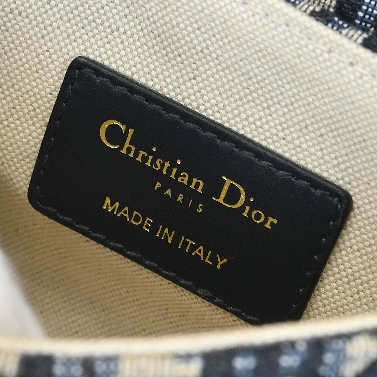 Christian Dior Navy Oblique Trotter Saddle Handbag