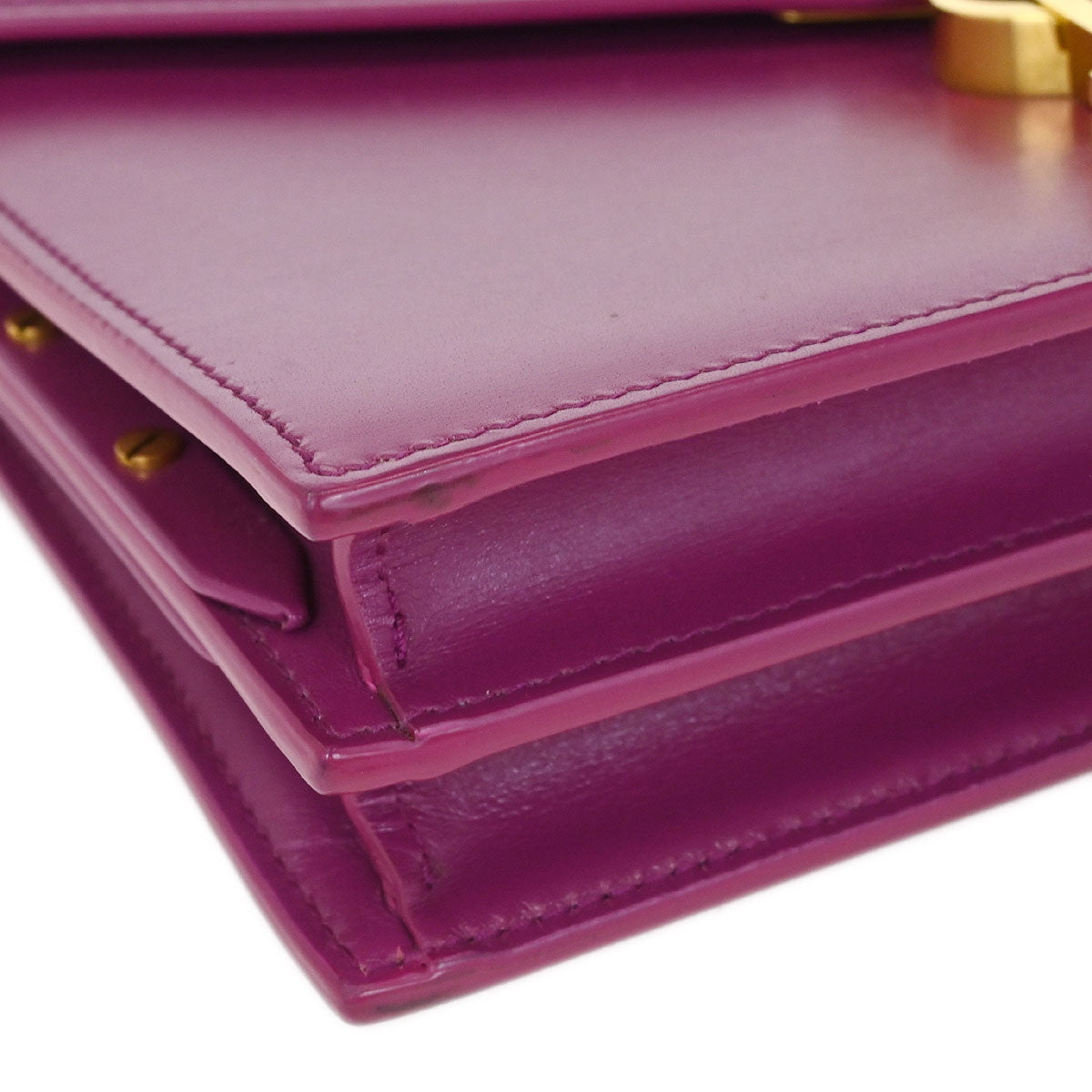 Saint Laurent Purple Cassandra Shoulder Bag