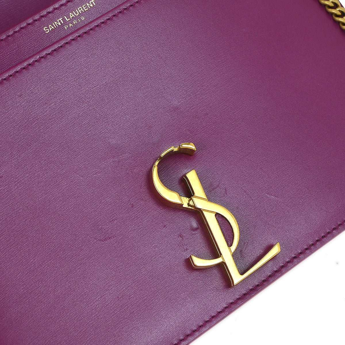 Saint Laurent Purple Cassandra Shoulder Bag