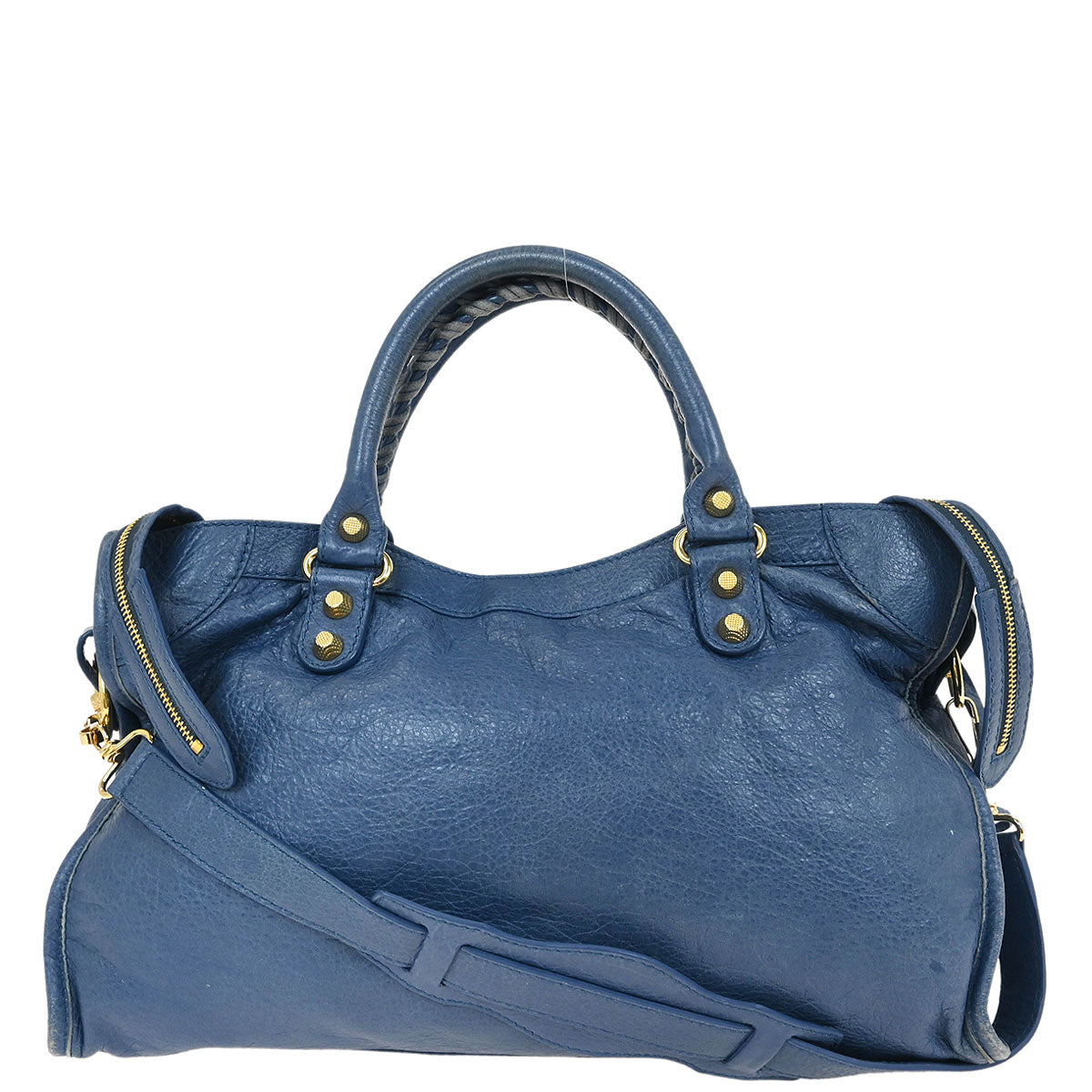 Balenciaga Blue The Giant City 2way Shoulder Handbag