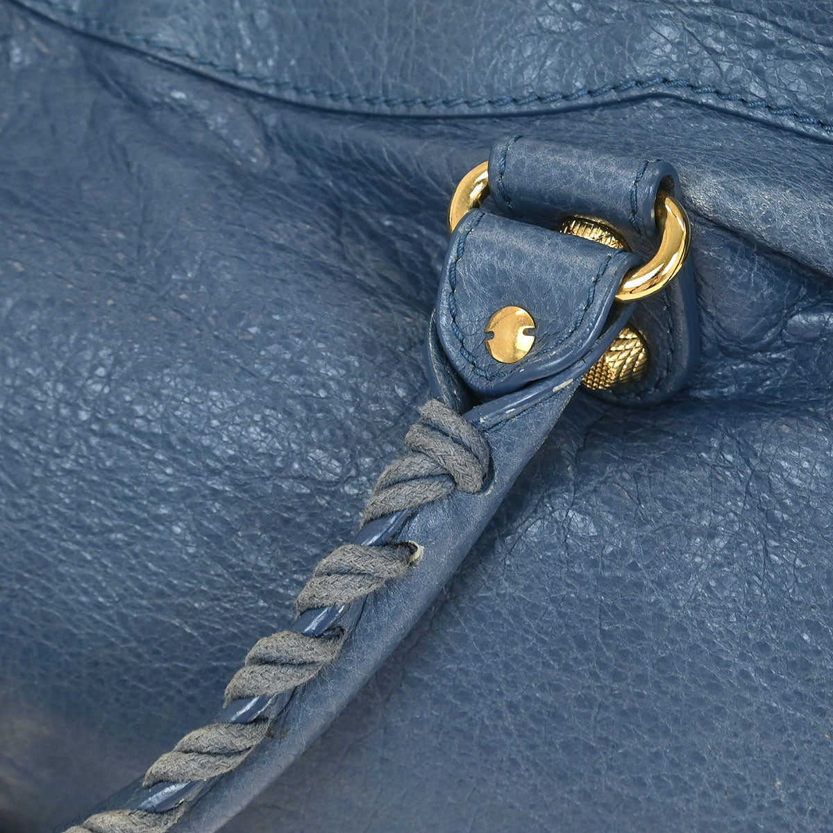 Balenciaga Blue The Giant City 2way Shoulder Handbag