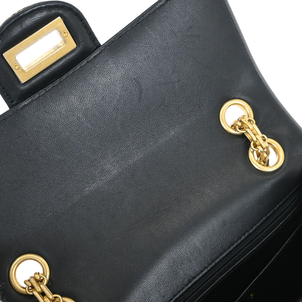 Chanel 2019 Black Embossed Leather Mademoiselle Lock Graffiti Shoulder Bag