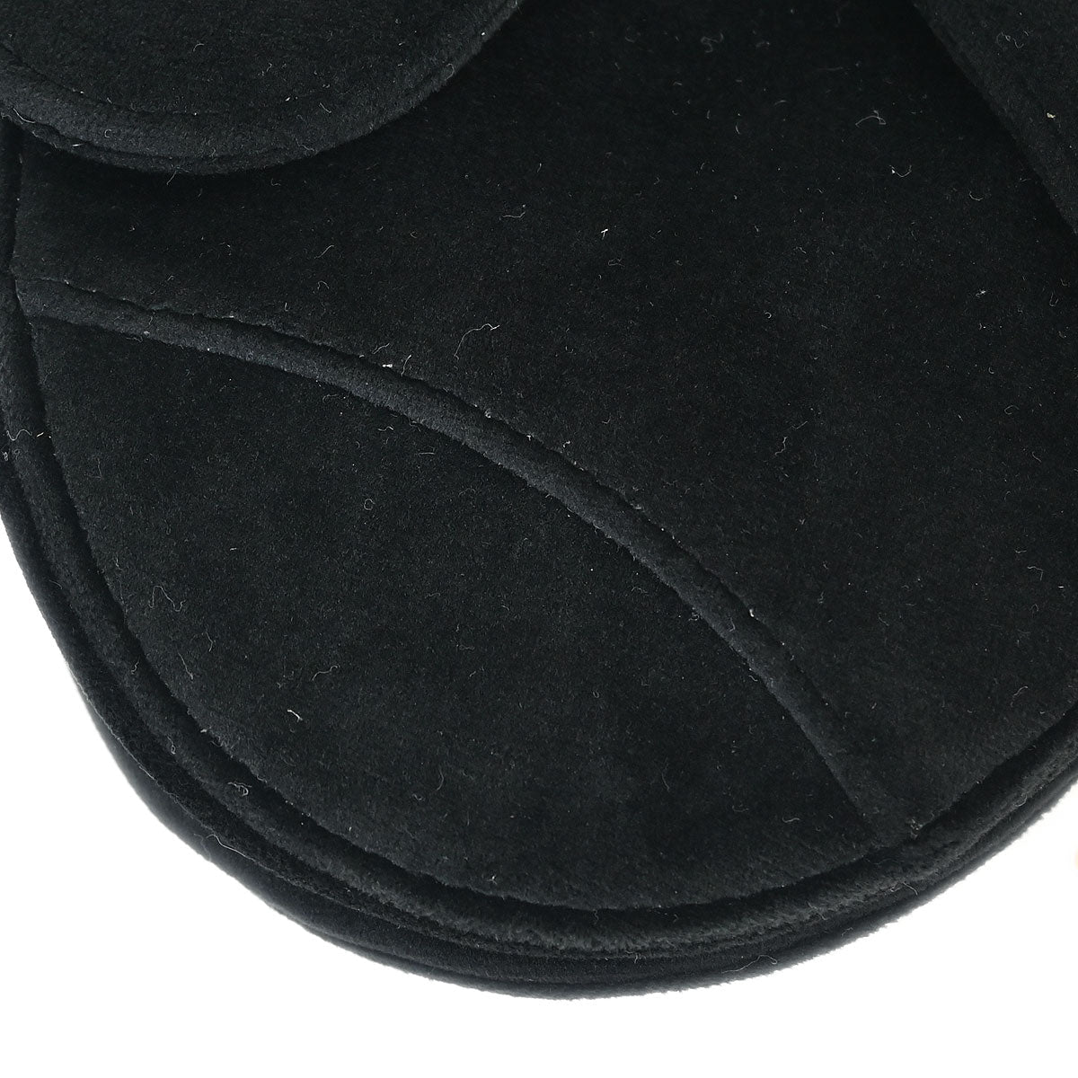Christian Dior 2019 Black Velvet Saddle Handbag
