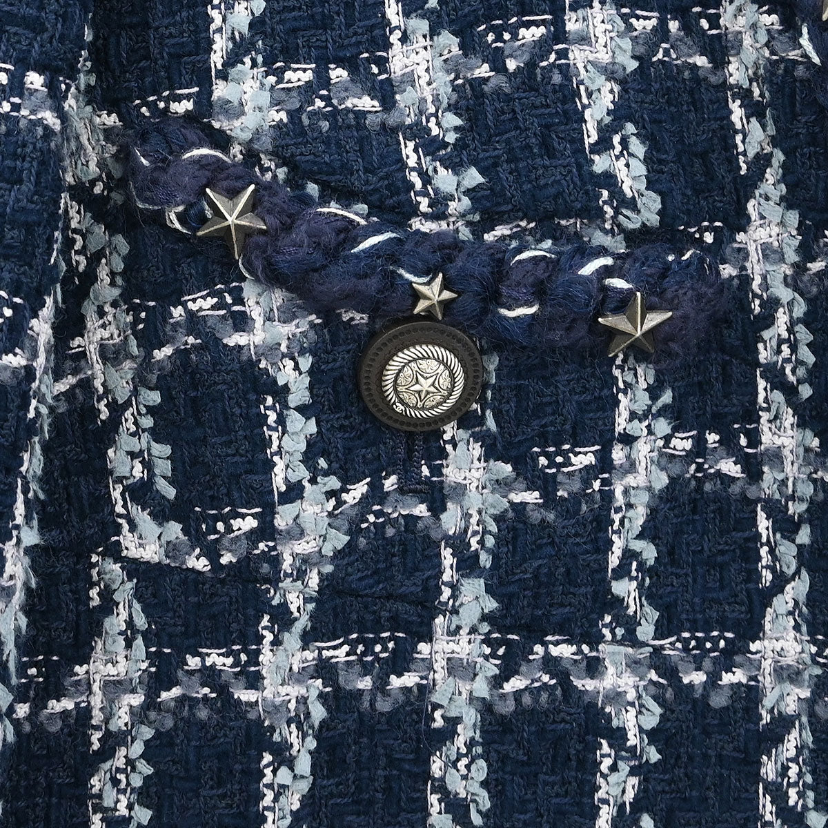 Chanel 2014-2015 Single Breasted Jacket Navy #40