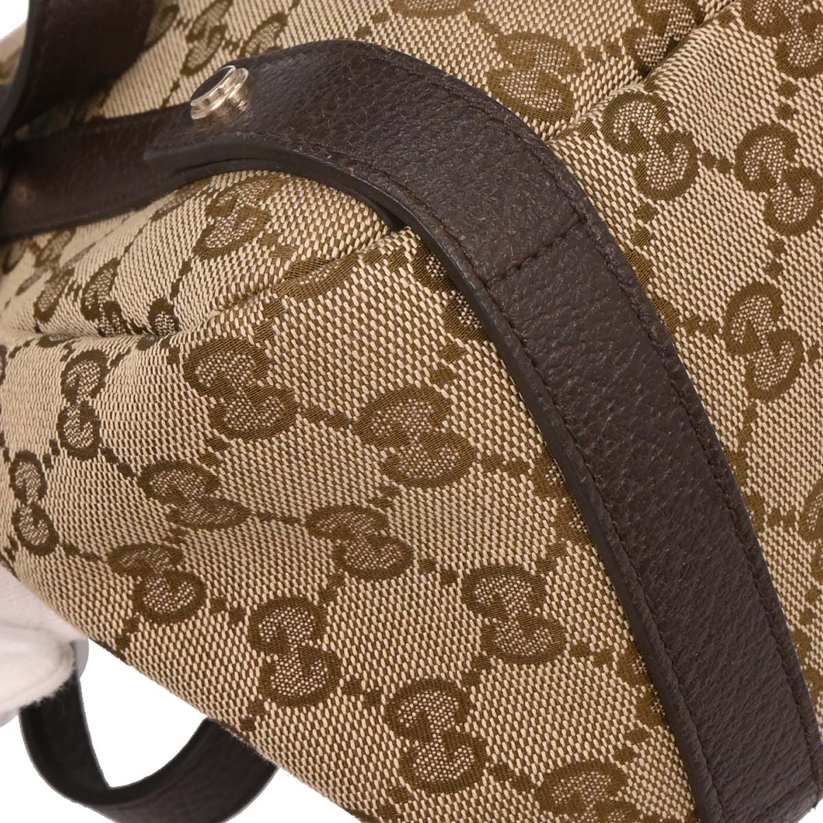 Gucci Beige Canvas GG Hobo Handbag