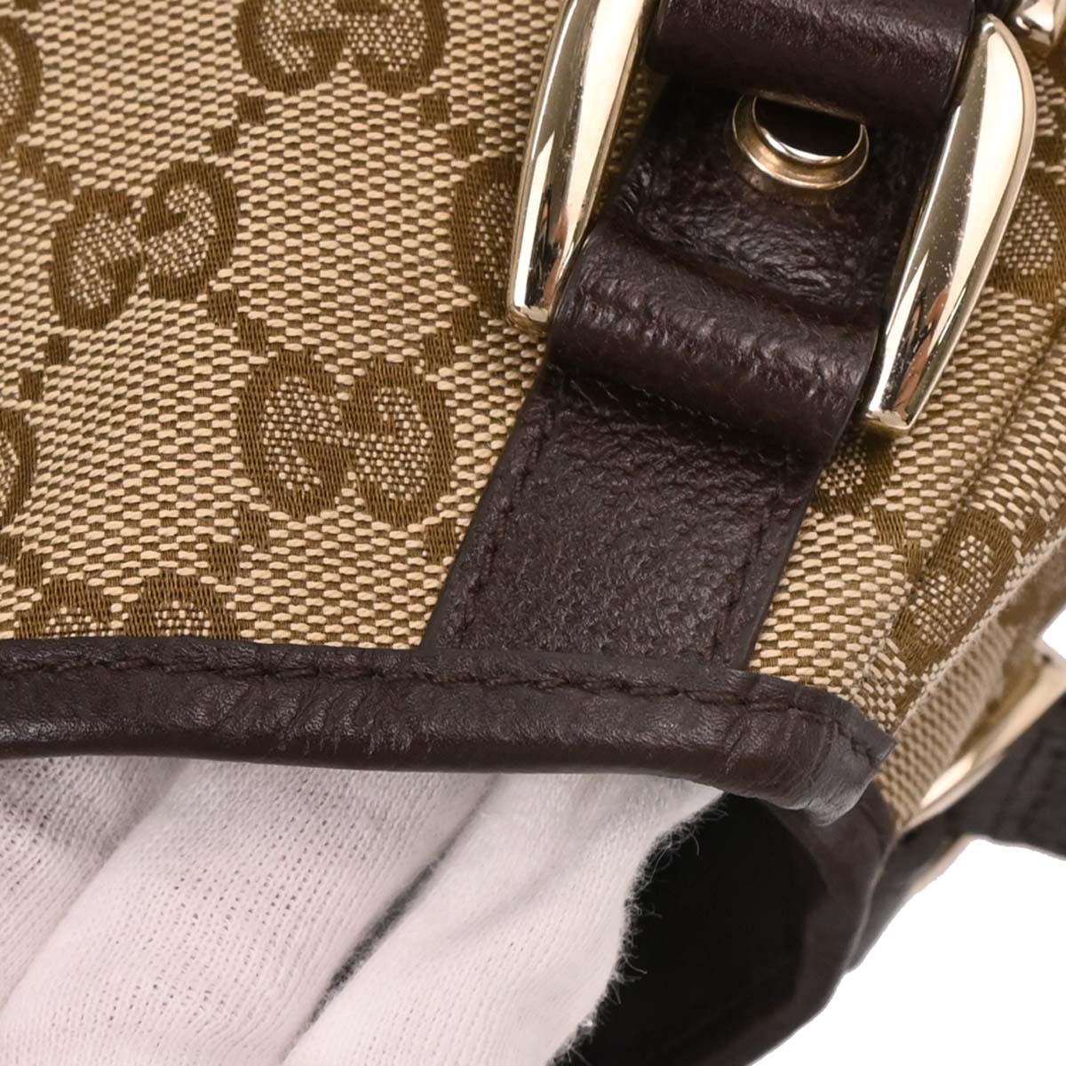 Gucci Beige Canvas GG Hobo Handbag