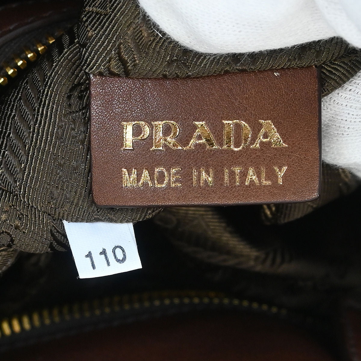 Prada Brown Calfskin 2way Shoulder Handbag BR4259