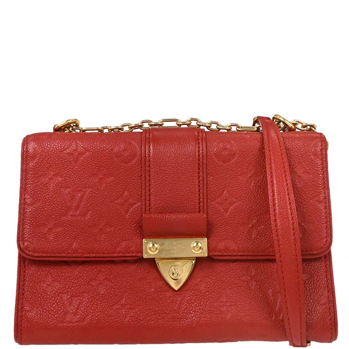 Louis Vuitton Red Monogram Empreinte Saint Sulpice PM M43393