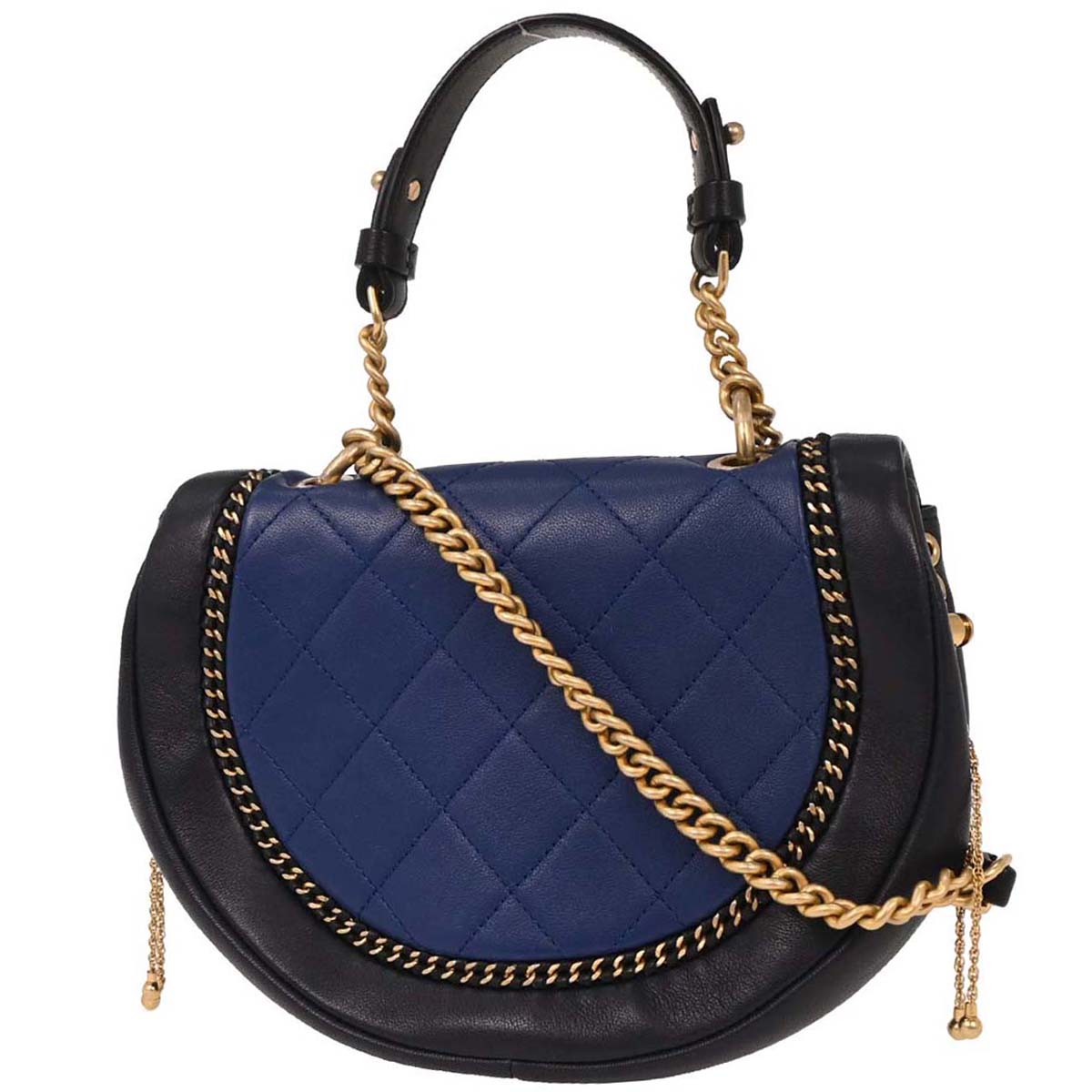 Chanel 2018 Navy Calfskin 2way Handbag Shoulder Bag