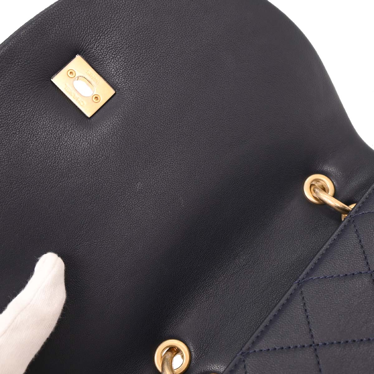 Chanel 2018 Navy Calfskin 2way Handbag Shoulder Bag