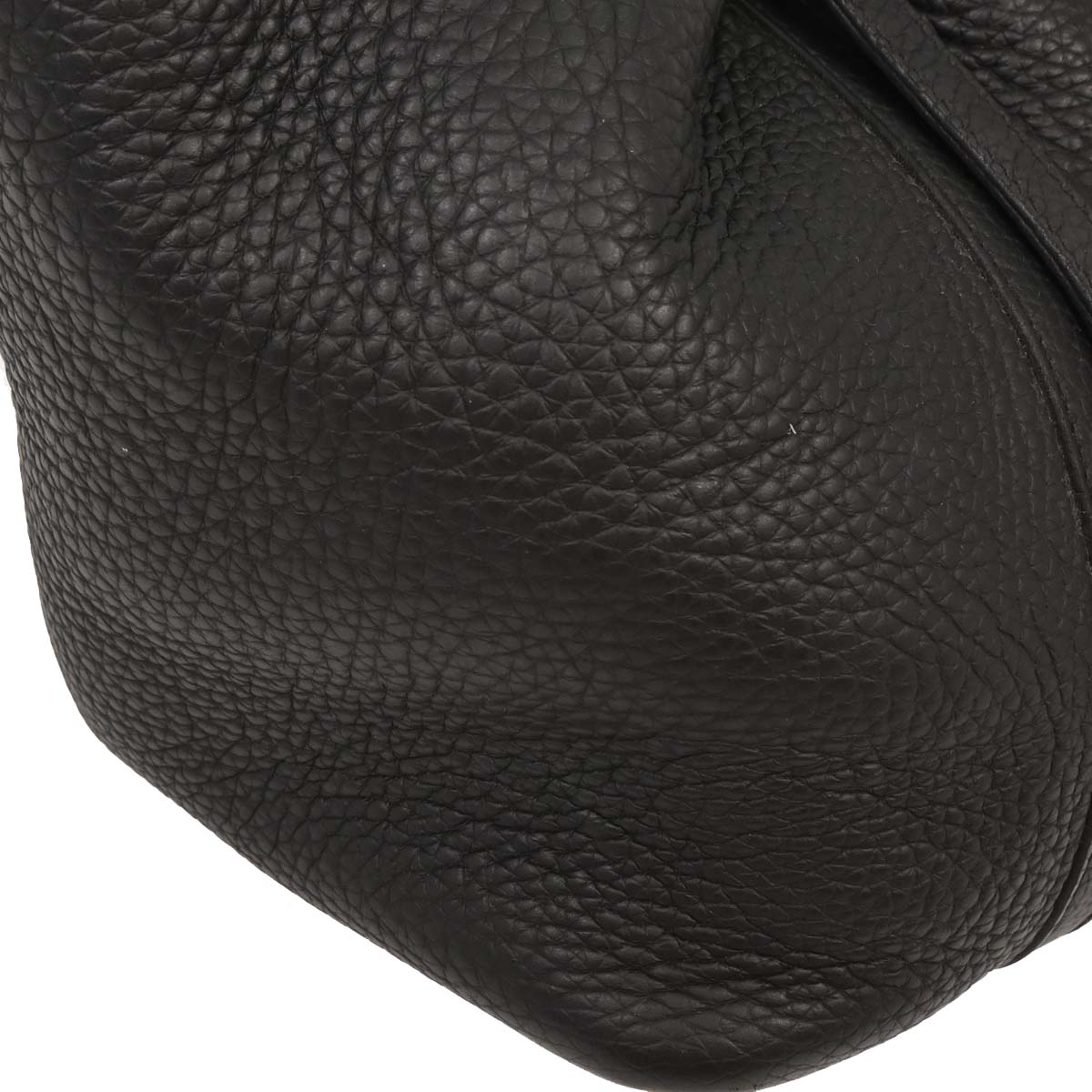 Hermes Black Taurillon Clemence Picotin Lock 18 PM Handbag