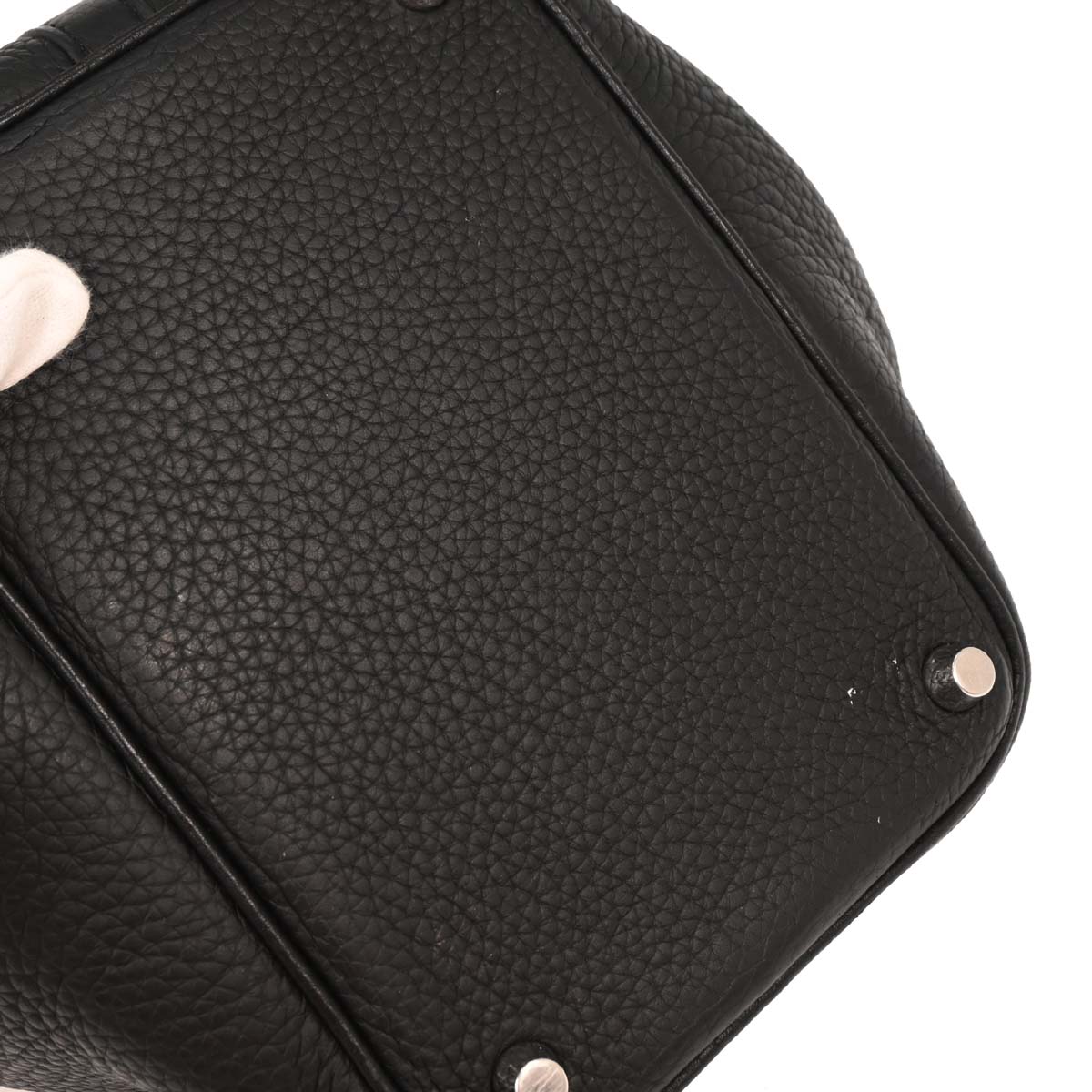 Hermes Black Taurillon Clemence Picotin Lock 18 PM Handbag